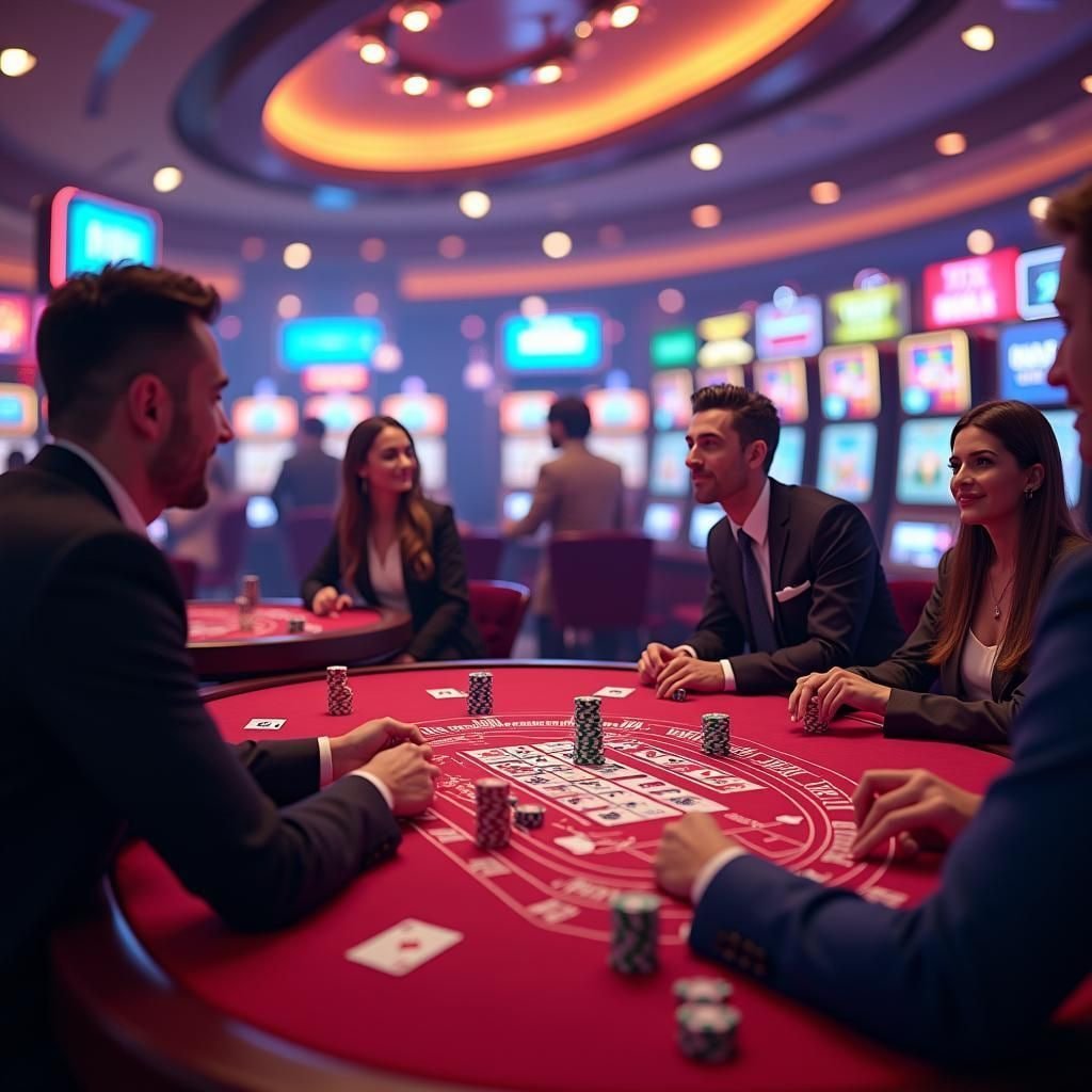 h5.d06.web Game Demo interface showing live blackjack table and simulated balance